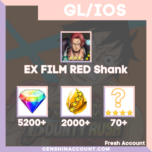 ONE PIECE Bounty Rush FLIM RED Shanks Starter Account - ( Global | iOS )