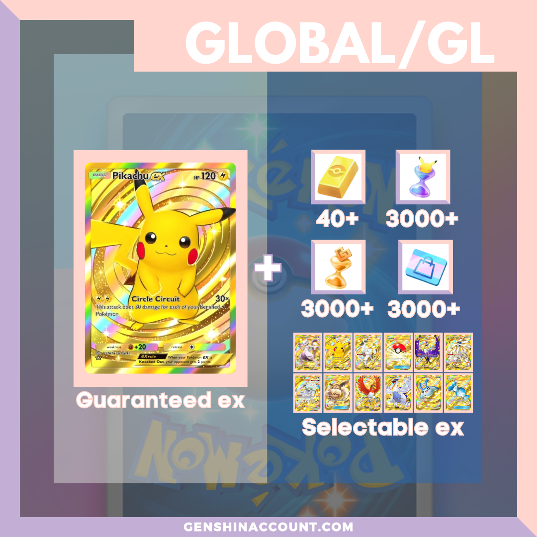 Pokémon TCG Pocket Pikachu EX Starter Account ( Global )