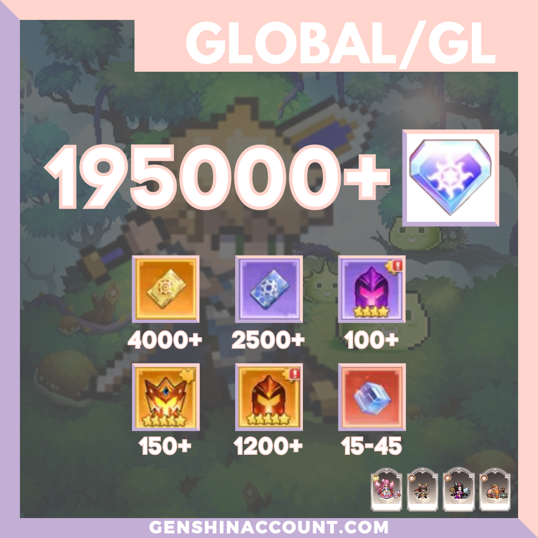 Pixel Heroes: Tales of Emond Gacha Starter Account ( Global )