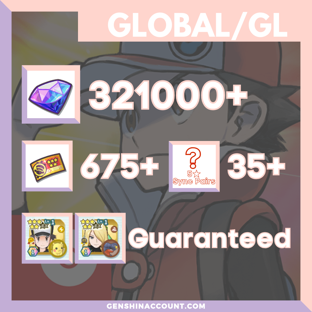 Pokémon Masters EX Gems Starter Account - Selection 1  ( Global | Android )