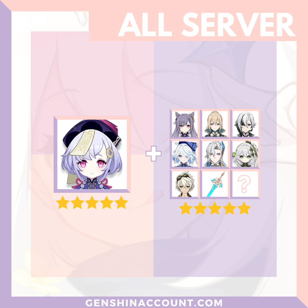 Genshin Impact Qiqi Account ( America | Europe | Asia )