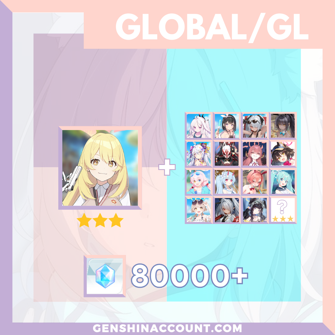 Blue Archive Shokuhou Misaki META 3-Star Pyroxene Limited Starter Account ( Global )