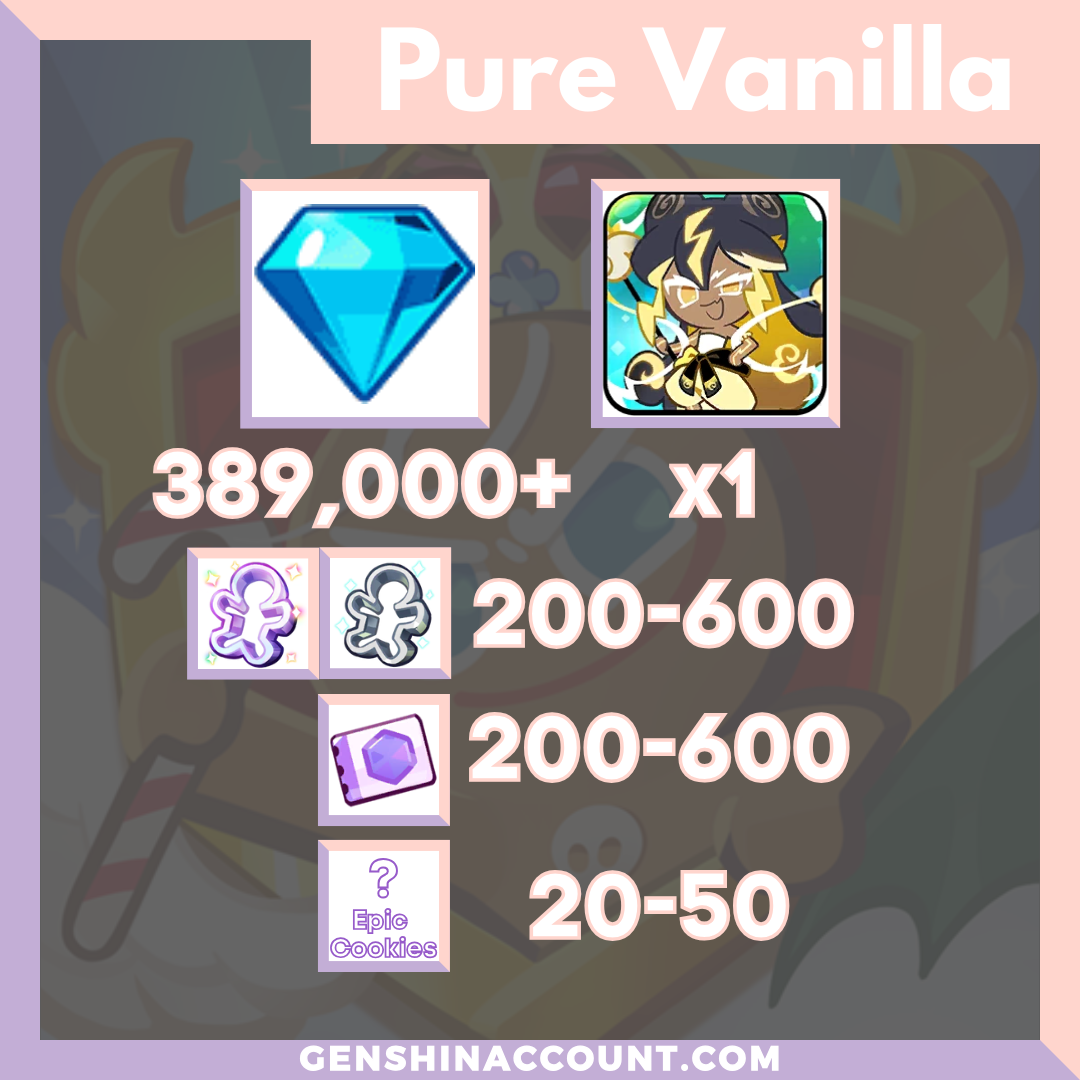Cookie Run: Kingdom Stormbringer Cookie Starter Account ( Pure Vanilla )