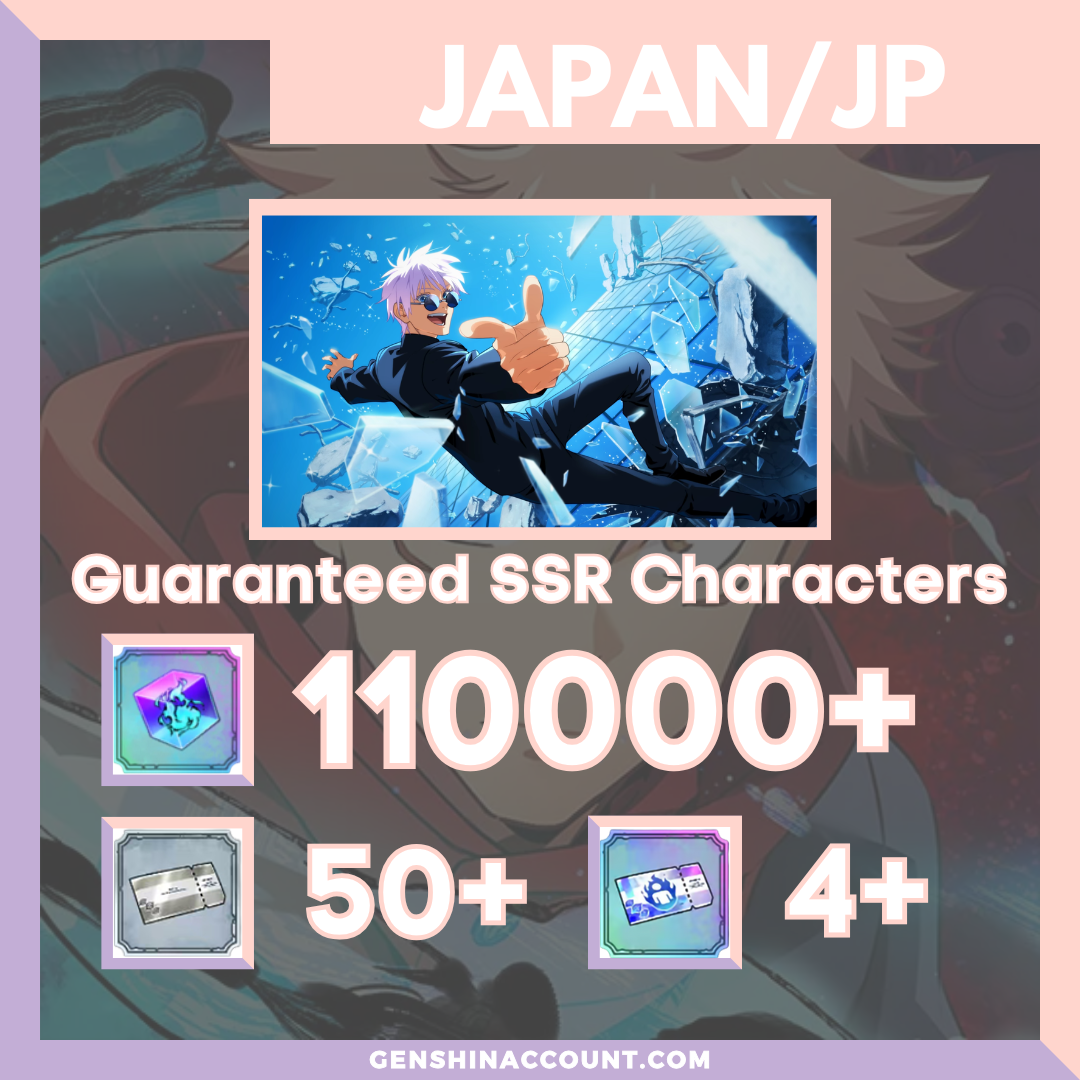 Jujutsu Kaisen Phantom Parade (The Strongest Blue) Satoru Gojo (Teen) Starter Account ( Japan )