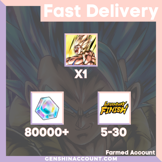 DRAGON BALL LEGENDS - UL Super Saiyan Goku Farmed Starter Account ( Global | Android | iOS)