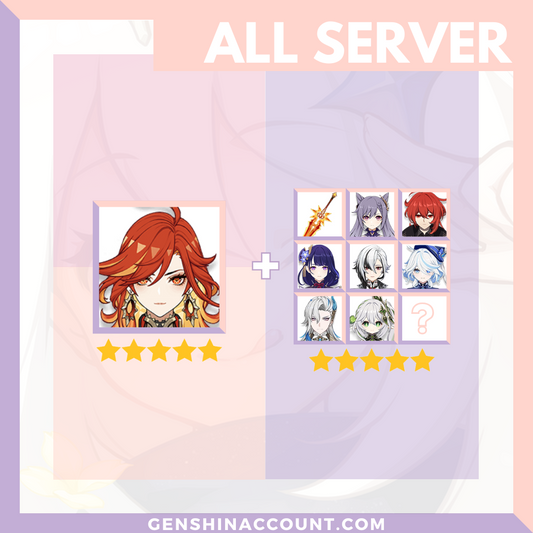 Genshin Impact Mavuika Account ( America | Europe | Asia )