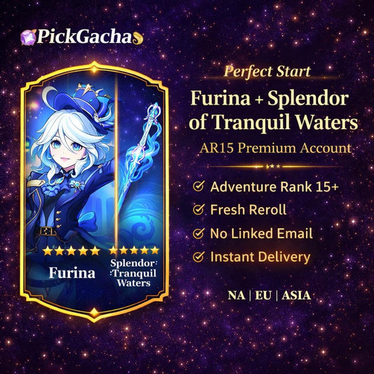 Furina With Splendor Of Tranquil Waters – Genshin Reroll Account