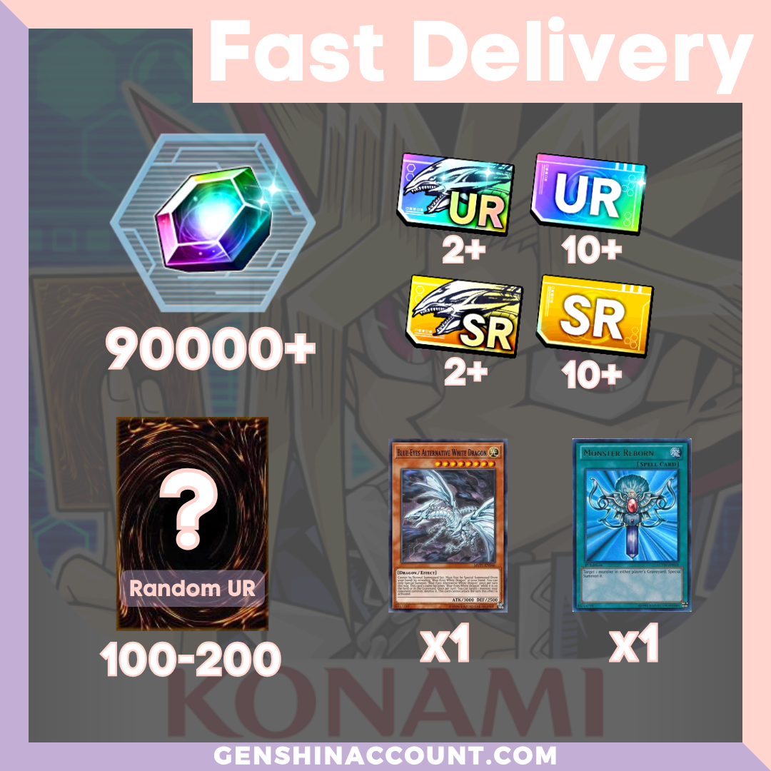 Yu-Gi-Oh! DUEL LINKS 90000+ Diamonds Starter Account