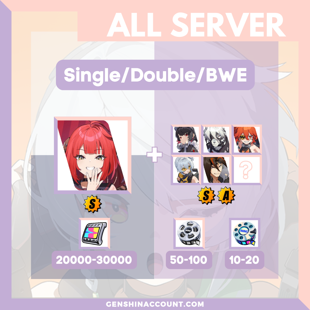 Zenless Zone Zero Yuzuha Farmed Starter Account ( All Server )